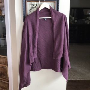 Mossimo cardigan, size medium, eggplant color